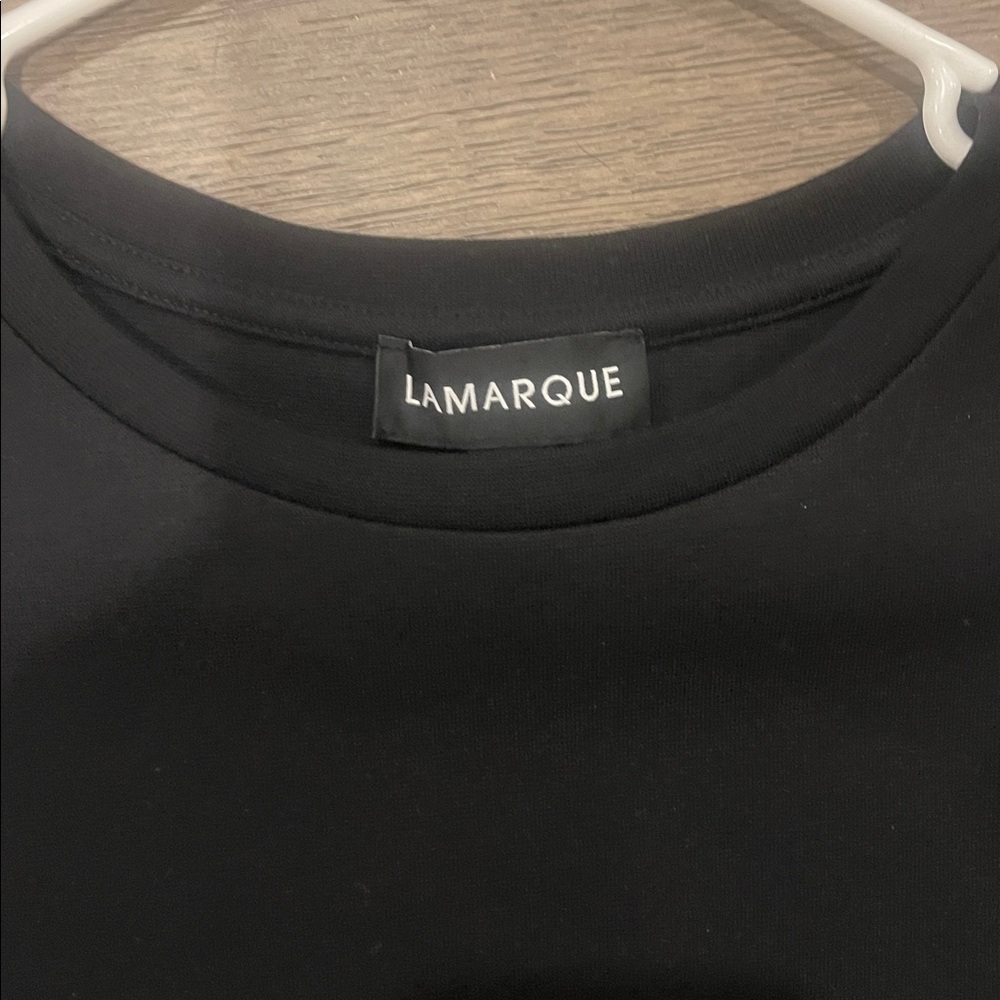 Lamarque Elegant Black Crop Top - Picture 3 of 3